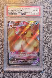 Pokemon Single - 2021 SWSH BSP FA/EEVEE VMAX SHNG.FATES ELITE.BOX GEM MINT 10