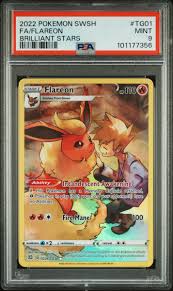 Pokemon Single - 2022 SWSH FA/FLAREON BRILLIANT STARS MINT 9