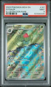 Pokemon Single - 2023 MEW EN IVYSAUR ILLUSTRATION RARE MINT 9
