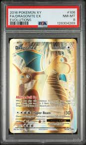 Pokemon Single - 2016 XY FA/DRAGONITE EX EVOLUTIONS NM-MT 8