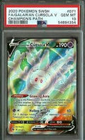 Pokemon Single - 2020 SWSH FA/GALARIAN CURSOLA V CHAMPION'S PATH GEM MINT 10