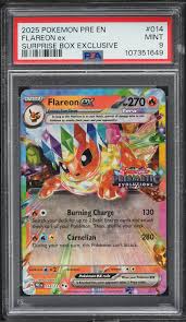 Pokemon Single - 2025 PRE EN FLAREON ex SURPRISE BOX EXCLUSIVE MINT 9