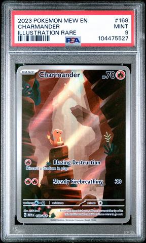 Pokemon Single - 2023 MEW EN CHARMANDER ILLUSTRATION RARE MINT 9