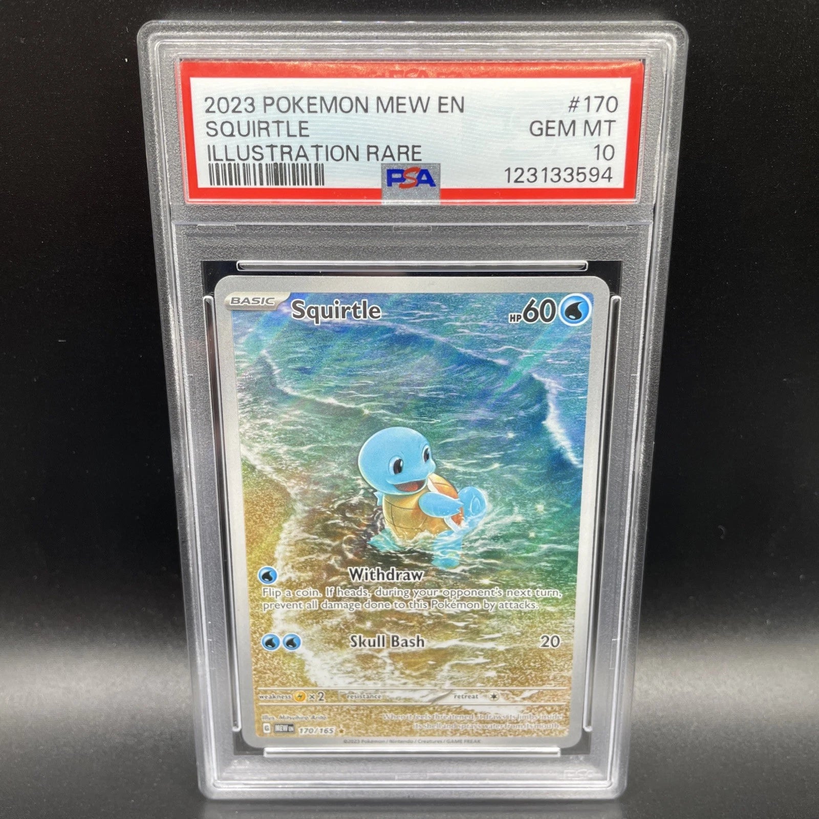 Pokemon Single - 2023 MEW EN Squirtle Illustration Rare Gem MT 10