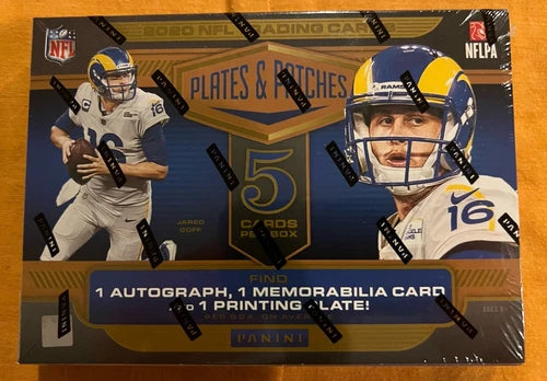 2020 Panini Plates & Patches Football Hobby box